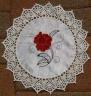 Flower Embroidered Doily