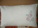 Rose Embroidered Pillow Case